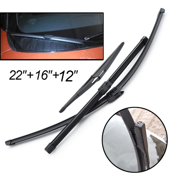 Xukey 3Pcs-set Front Rear Windscreen Wiper Blades Set For Dacia Renault Duster 2 2017 2018 2019 2020 24"18"12"