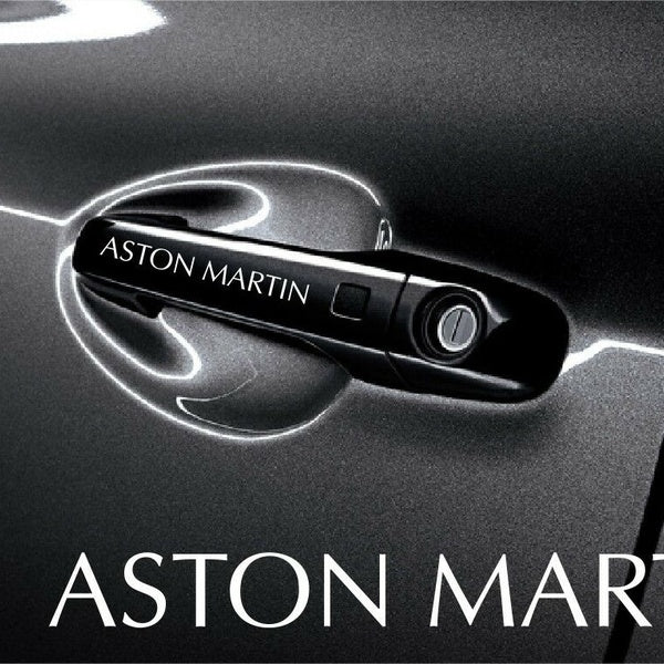 5x Aston Martin Sticker decals for door handle and mirrors self-adhesive