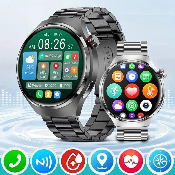 Nouveau GT4 PRO montres intelligentes pour hommes montre 4 Pro AMOLED HD écran Bluetooth appel NFC fréquence cardiaque sucre dans le sang SmartWatch