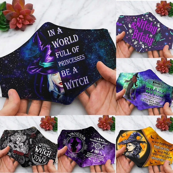 Trending Halloween Witch Face Mask Women Funny Face Cover Cosplay Party Mask Halloween Gifts