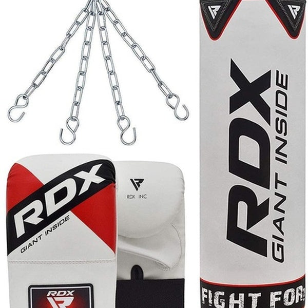 RDX Sac de frappe pour l'entraînement de boxe, ensemble de sacs lourds remplis avec gants de frappe et chaîne de suspension MMA, idéal pour le grappl