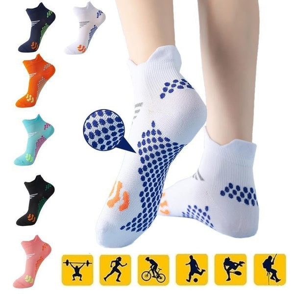 1-2-3-4-5 Pair Ankle Socks for Women Man Foot Massage Compression Socks Low Cut Athletics Socks Summer Colourful Socks for Running Camping, Hiking, W