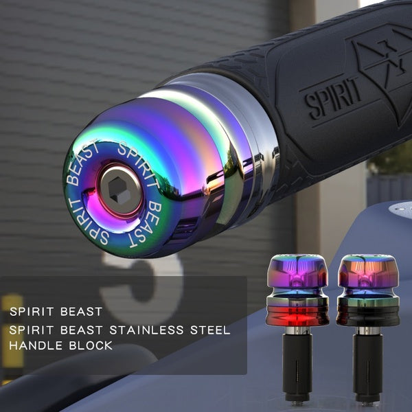 SPIRIT BEAST Moto Guidon Extrémités Cap Grip Bar End Weights Poignée Universelle Vélo Plug Acier Moteur Balance Block ATV