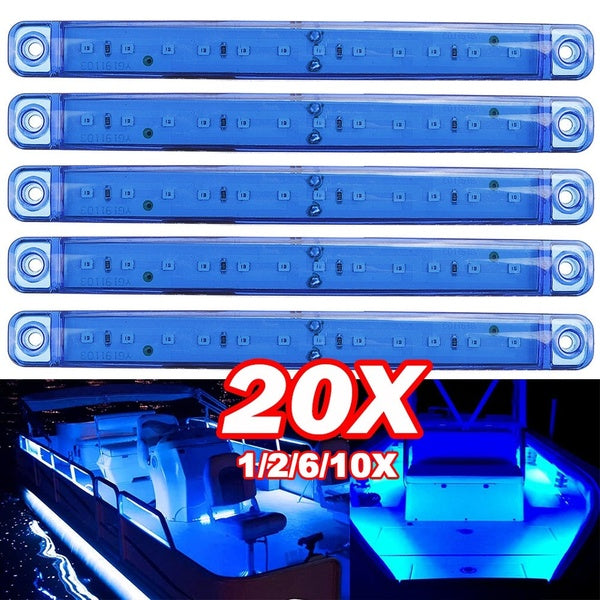 12-24V 12 LED Side Marker Voyants Avant Arrière LED Indicateur Clignotant Pour Voiture Camion Remorque Camion Bus -Blanc-Rouge-Ambre-Bleu-Vert - 1-2-