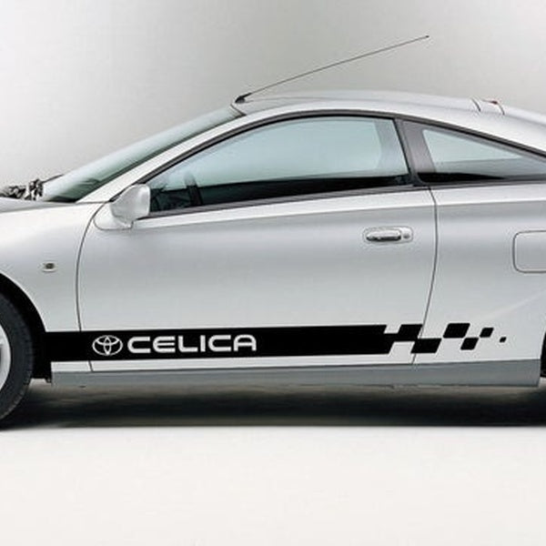 TOYOTA CELICA 2x body stripes vinyl side decal sticker graphics premium quality