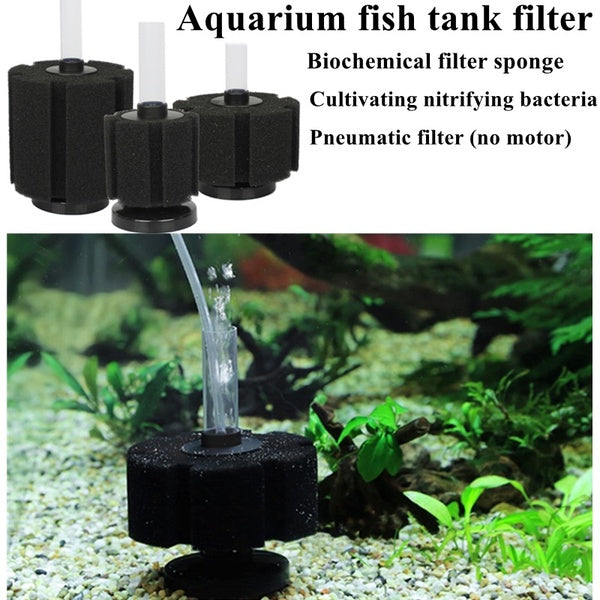 Aquarium Fish Tank Mini filtre muet filtre biochimique éponge cultivant des bactéries nitrifiantes filtre pneumatique petit filtre d'aquarium