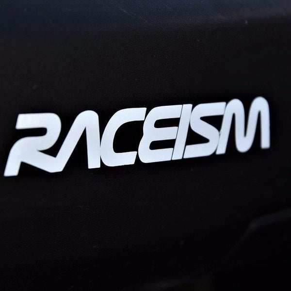 Raceism Sticker Decal Vinyl Car JDM Window Drift Funny EDM Euro Cult 15.2x4.5cm