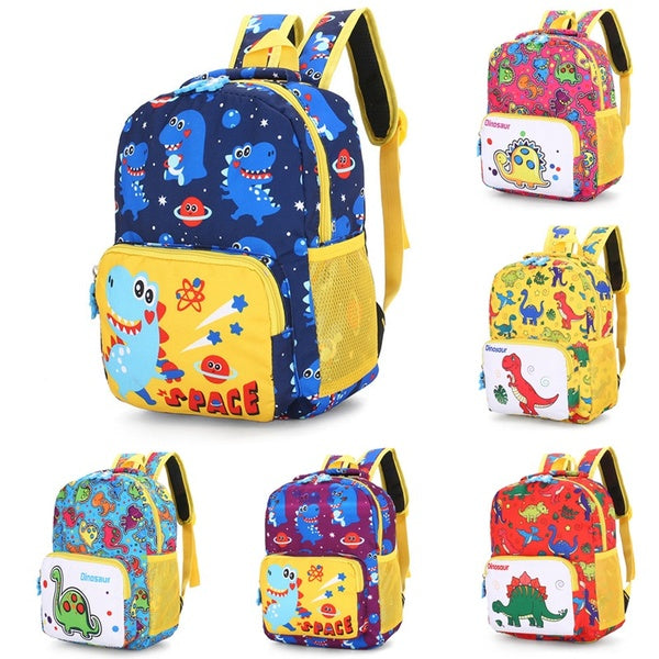 New Kids Backpacks,Cute Dinosaur Print Lightweight Water Resistant Preschool Backpack for Boys and Girls