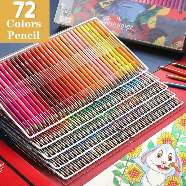 72 couleurs professionnel crayons de couleur à l'huile ensemble artiste peinture croquis bois couleur crayon école Art fournitures