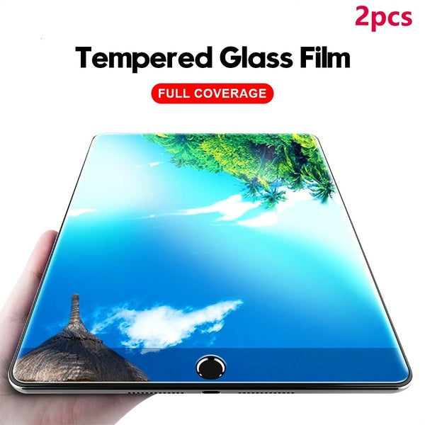 Full Coverage Tempered Glass Screen Protector For iPad 2 3 4 6th Air Pro 9.7" 10.5" mini 7.9"Pad Pro 12.9"2020 iPad Pro 11"iPad 10.2"