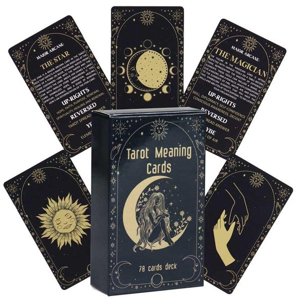 10.3x6 cm Tarot Meaning Cards A 78-Card Tarot Deck Card Games No Manual
