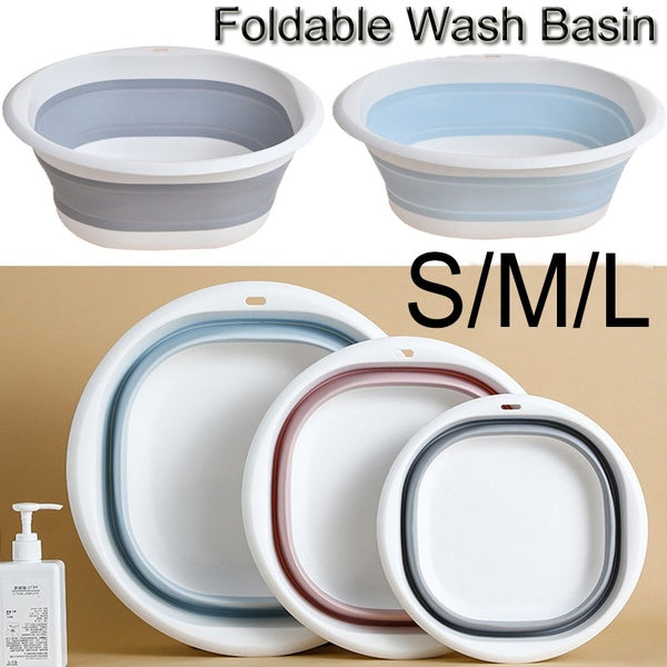 Creative Foldable Hanging Save Space Wash Basin Portable Collapsible Vegetable Washing Basin Household Supply