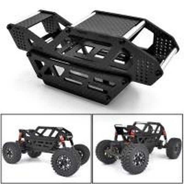 Rc Car Carbon Fiber Rock Buggy Frame Roll Cage Body Shell Chassis for 1-24 RC Crawler Car Axial SCX24 Upgrade Parts