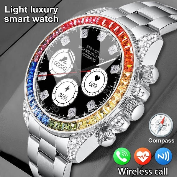 LIGE 3D verre convexe montre intelligente IP68 Sports de plein air Fitness Tracker Bluetooth appel 100+ modèles de sport Bracelet boussole Smartwatch