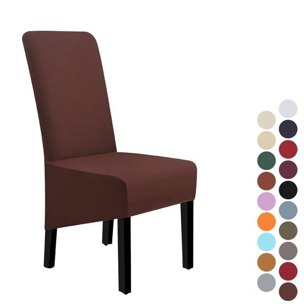 New Upgrade 4-2-1pcs solid color big chair cover elastic seat chair covers stretch high king back Slipcovers for banquet hotel