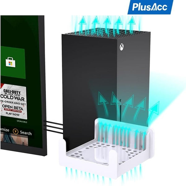 PlusAcc support de montage mural support de stockage support anti-poussière Portable décor de transport pour Xbox Series X Console support Vertical