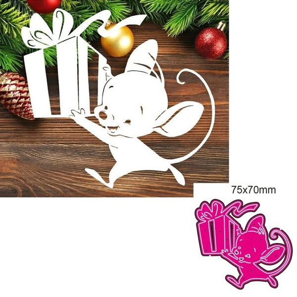 Animal Mouse Metal Cutting Dies Scrapbooking DIY Album Paper Card Craft Embossing Stencil Dies