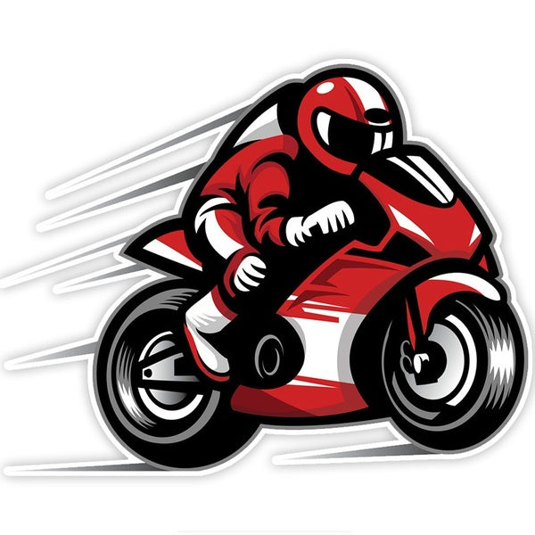 11.7x17cm Motorcycle Race Biker Colorful Car Sticker Funny Car Stickers Styling Decal