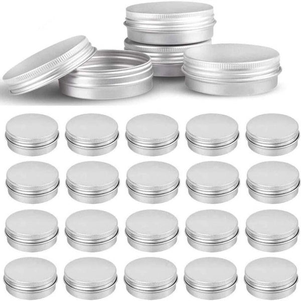5-10Pcs 10ML 15ML 25ML 30ML 50M Aluminium Cosmetic Jar Cream Pot with Screw Lid Tin Container Bottle Candle Can Empty Box