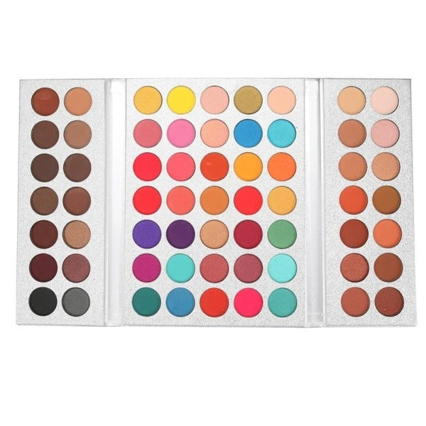 Glazed 63 Colors Neutral Nude Metallic Matte Shimmer Glitter Eye Shadow Makeup Palette