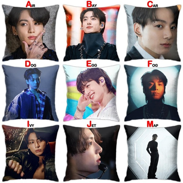 Jungkook Throw Pillow Case Cover Square Pillow