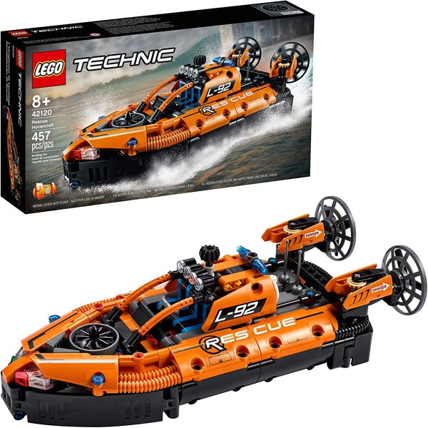 LEGO Technic Rescue Hovercraft 42120 Model Building Kit; This Awesome Toy Hovercraft Makes A Great Gift for Any Occasion, New 2021 (457 Pieces)