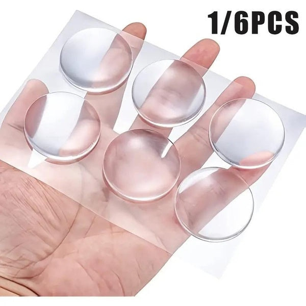 1-3-6pcs Door Stop Wall Protector Door Handle Wall Protector Silicone Anti-collision Wall Sticker Door Back Furniture Refrigerator Door Anti-collisio
