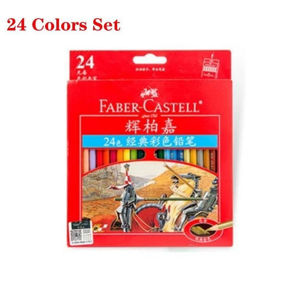 Faber Castell 24Colors Oil Colored Pencils Professional Painting Wooden Oil Color Pencil Drawing Sketching School Stuent Art Supplie Paper Box