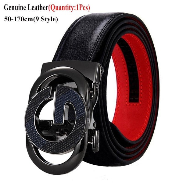 Mens Luxury Belts Genuine Leather Belt for Men Jeans Belts Automatic Buckles Belts Mens Designer Belts Gifts to Father Cinto 50cm-170cm 9 Colors To C