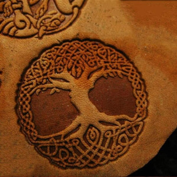 1pc (Dia.5cm) Celt Art pattern Hand-work unique design leather working tools carving punches stamp craft leather emboss stamp - NO.3