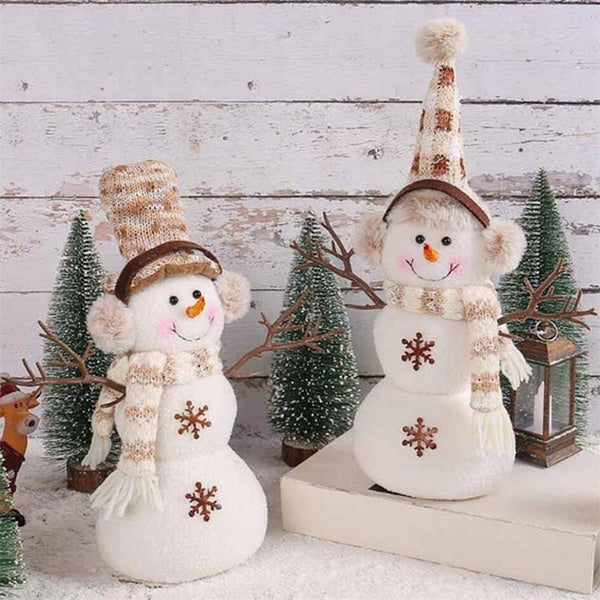 2styles Winter Plush Snowman Ornaments for Decor