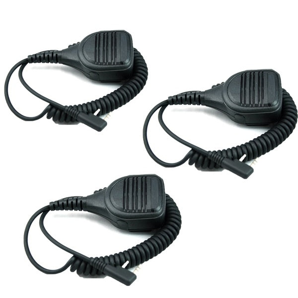 Talkie Walkie Haut-parleur Mic PTT Microphone d'épaule radio bidirectionnel compatible avec Kenwood Baofeng Retevis Hytera