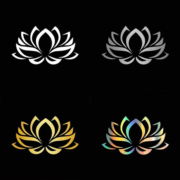 Tancredy Beautiful Lotus Flower Car Styling Sticker Vinyl Car Bumper Body Window Stickers and Decals Car Decorations Accessories