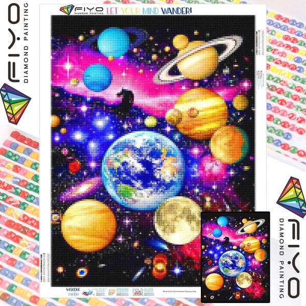 FIYO Star Sky Diamond Painting Kits For Adults DIY 5D Diamond Mosaic Diamond Painting Home and Kitchen Fashion Canvas Pictures Wall Decoration Gifts