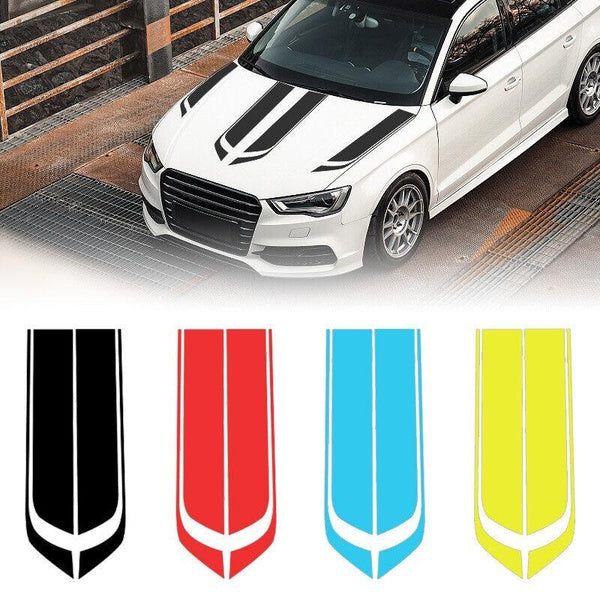 Waterproof Racing Hood Stripes Decal Vinyl Stickers Universal for Car SUV Truck