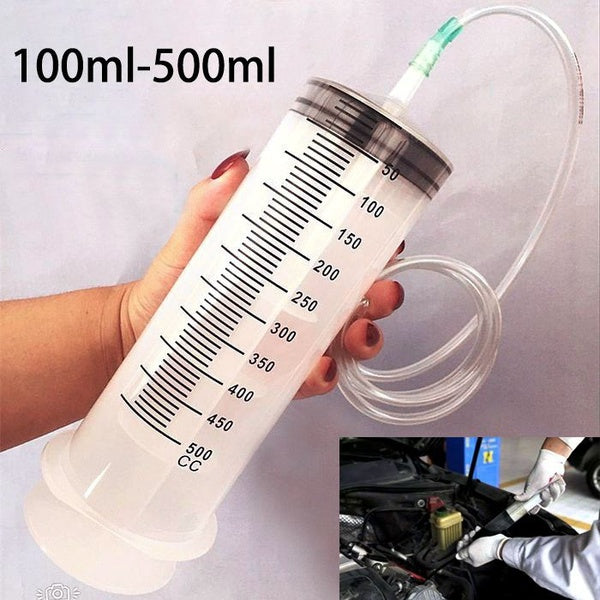 1pcs,Large Capacity Syringe,Plastic Syringe needle Suction Oil Tube，Syringe with Tube