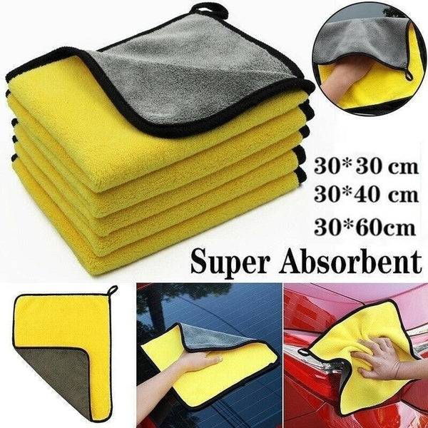 3-5-10 pcs Extra Soft Car Wash Microfiber Towel Car Cleaning Drying Cloth Car Care Cloth Detailing Car WashTowel Never Scrat