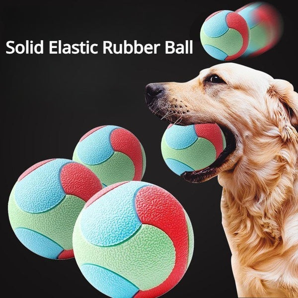 Solid Rubber Dog Balls for Small-Medium-Larger Dogs Virtually Indestructible Pet Dog Interactive Toy Training Chew Play Fetch Bite Toys