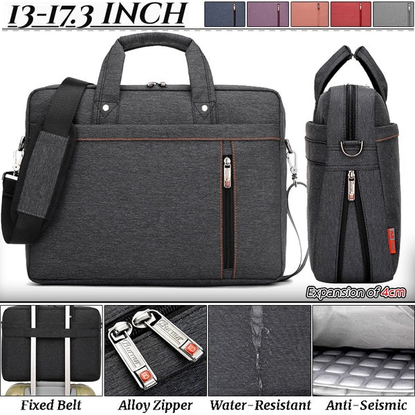 High Quality Waterproof & Shockproof Laptop Bag Extensible Large Capacity Business Shoulder Briefcase Notebook Computer Carry Cases for MacBook Air P