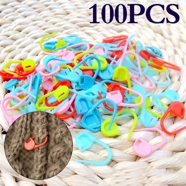 100pcs clip coloré artisanat verrouillage crochet marqueur marqueur point titulaire aiguille outil de tricotage