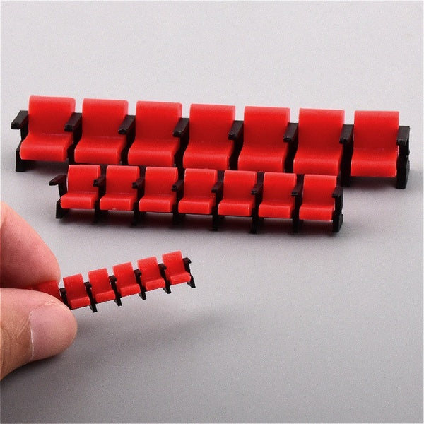 1-50-75-100 Scale Model Cinema Chairs Mini Film Chair Architecture Miniature Movie Theater Scenery Landscape Decoration