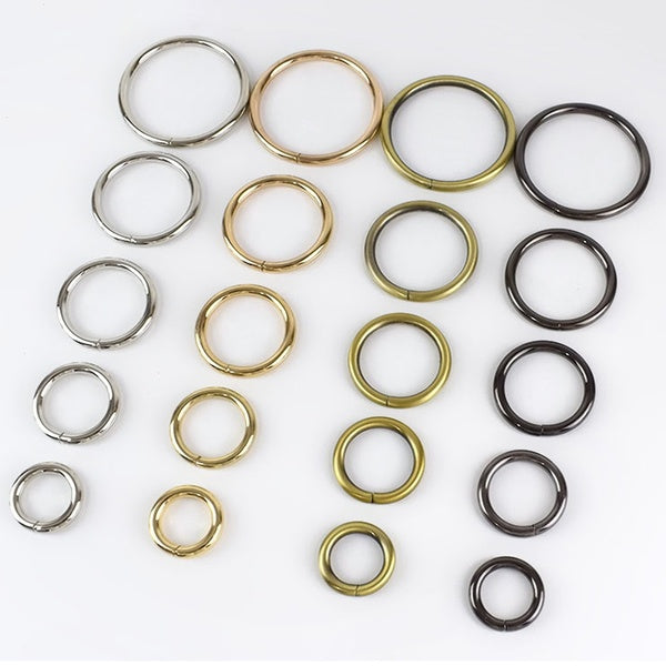 5-10-20PCS Multi-Purpose Metal O Ring Non-Welded O Ring for Macrame, Camping Belt, Dog Leashes, Hardware, Bags and More Craft Project - 16mm, 21mm, 2