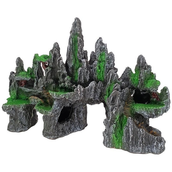 Super Large Size Rockery Aquarium Decorations Fish Tank Landscaping Resin Decorative Rocks 31x22.1x10cm