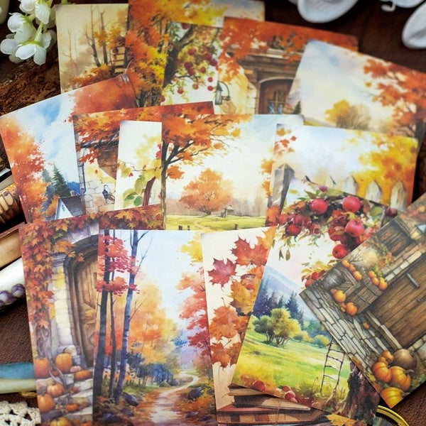 30Pcs-Pack Vintage Forest Series Decoration Material Paper Perfect for Collage Journal Scrapbooking DIY Supplies