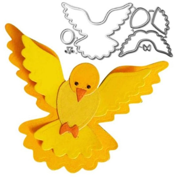 The Flying Dove Is Peaceful Design Style Metal Cutting Dies DIY Scrapbooking Embossing Stencil Paper Craft Album Template