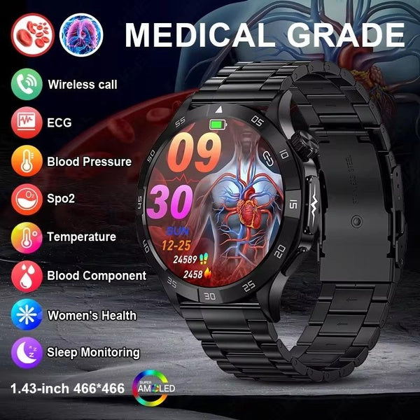 LIGE Smartwatch Hommes Pour Fitness Montres Intelligentes Étanche Suivi Du Sommeil Fitness Technologie Portable Montre De Suivi D'activité