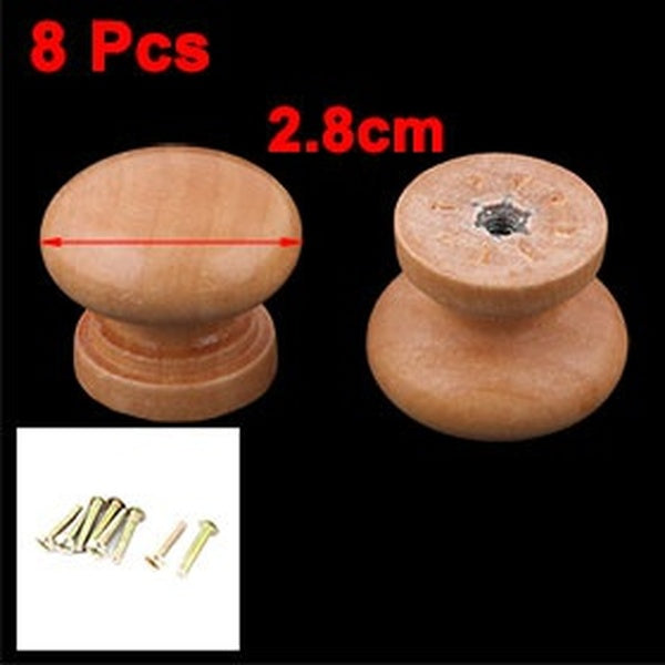 Ménage Porte Armoire Tiroir Commode Placard Tirer Boutons Bois Couleur 8 pcs