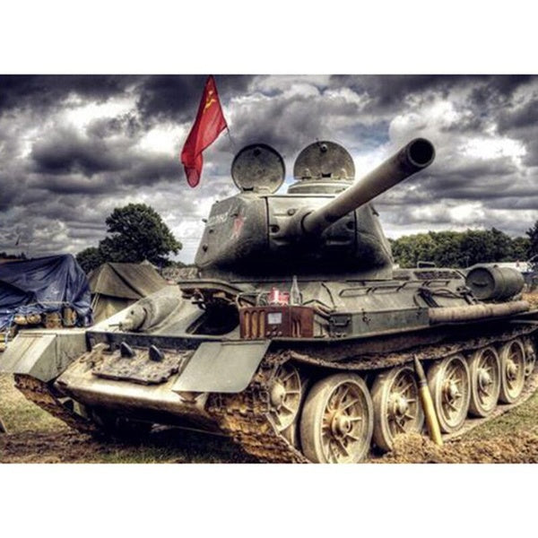 Diamond Embroidery Diamond Painting Tank car 5D Diy Full Square Diamond Painting for Living Room Decor Needlework Wall stickers