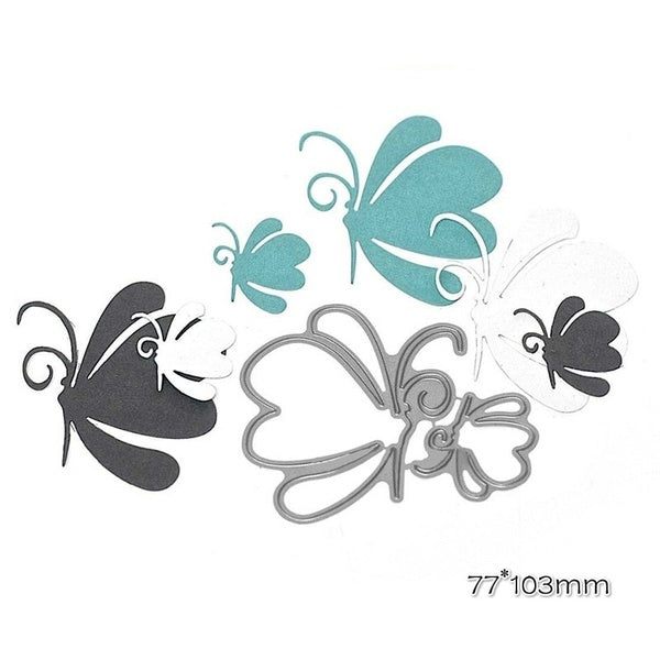 Nouveauté bricolage papillon meurt matrices de découpe en métal fabrication de cartes Scrapbooking gaufrage découpes papier pochoir artisanat meurt