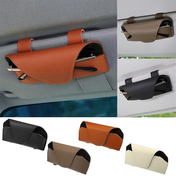 Car Glasses Storage For Universal Auto Sun Visor Sunglasses Storage Holders Card Ticket Storage Clip Holders Cases Accessories